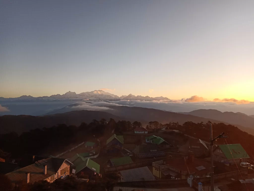 Sandakphu,Darjeeling snowfall places. 