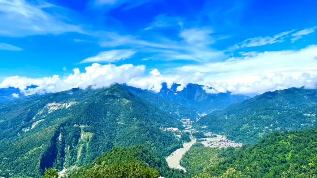 Teesta view from munsong Kalimpong