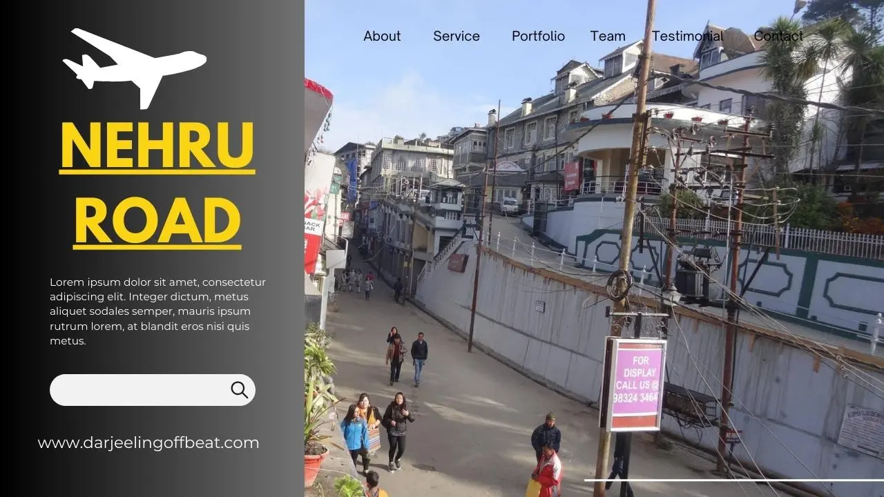 Nehru Road in Darjeeling