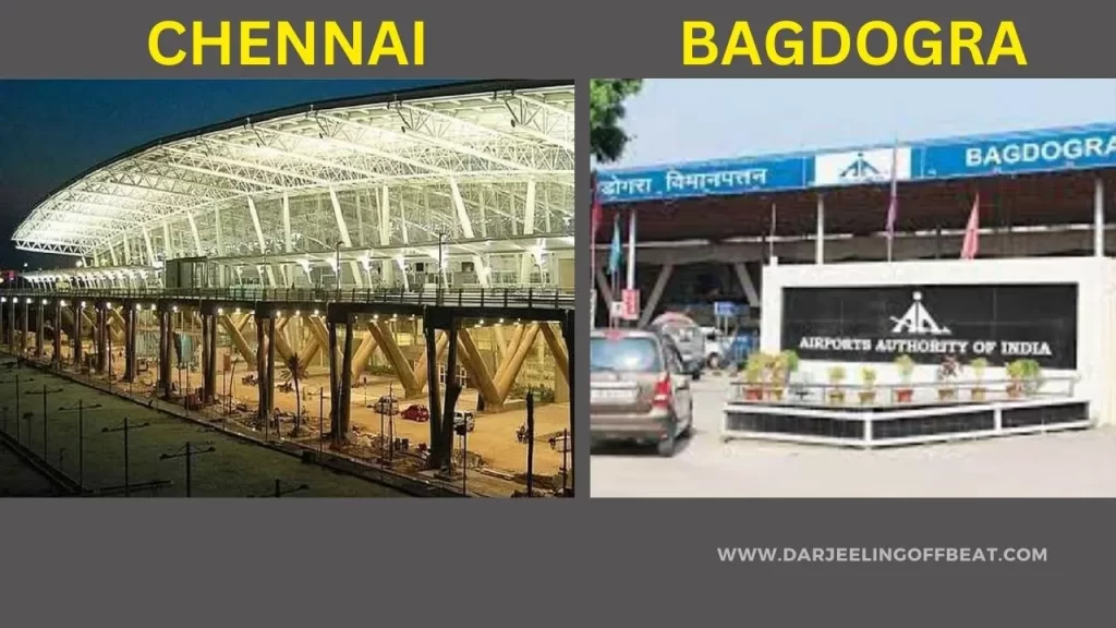 Chennai to Bagdogra flight