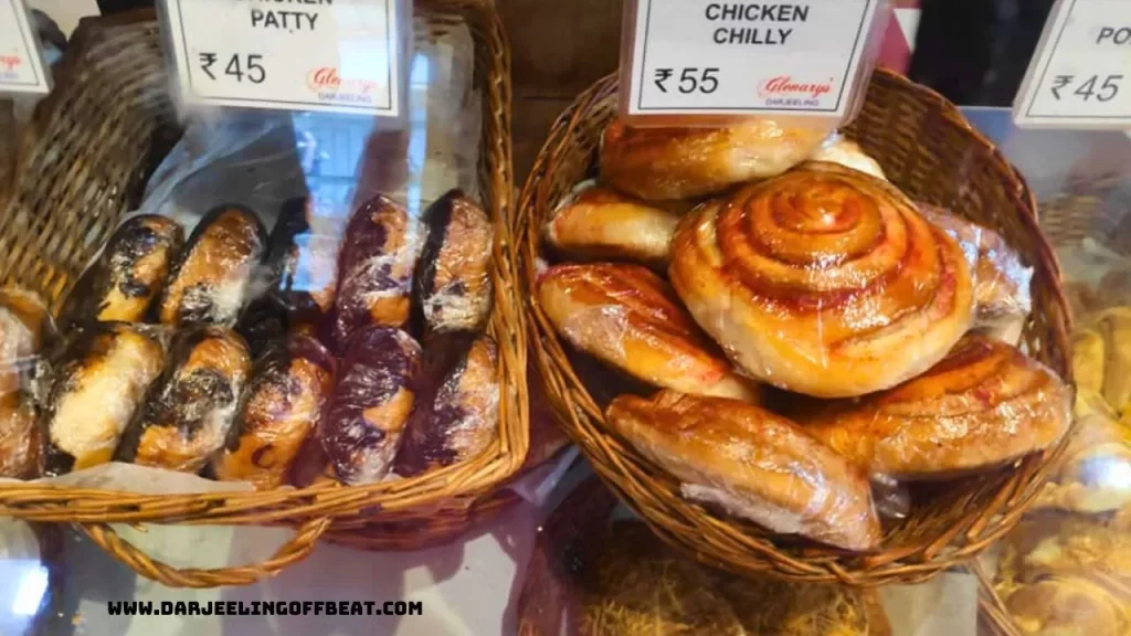 Bakery items in Darjeeling Mall