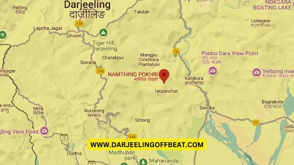 Namthing Pokhri in Google Map