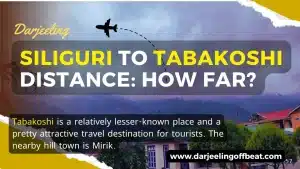Siliguri to Tabakoshi Distance